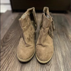 Tan booties